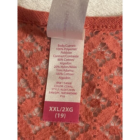 No Boundaries Tank Top Women's XXL Coral Color. Small Hole. Please See Pictures - Picture 8 of 9